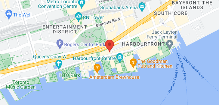 map of 228 Queens Quay W